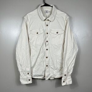 Flint and Tinder Stretch Canvas Expedition Shirt Sunwashed Salt Size Large